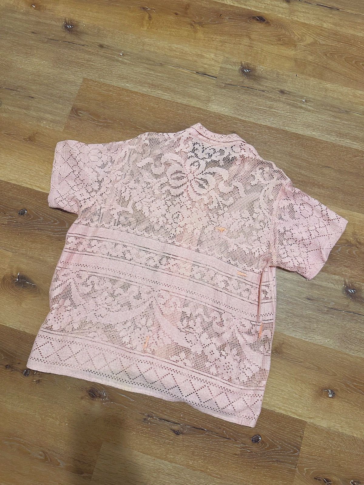 Bode Bode Ribbon Lace Shirt One of Kind Size US M / EU 48-50 / 2 - 2 Thumbnail