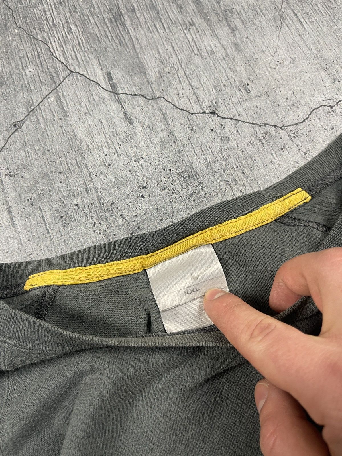 Nike × Vintage Vintage 90s Nike Swoosh Football Long Sleeve Tee Size US XXL / EU 58 / 5 - 4 Thumbnail