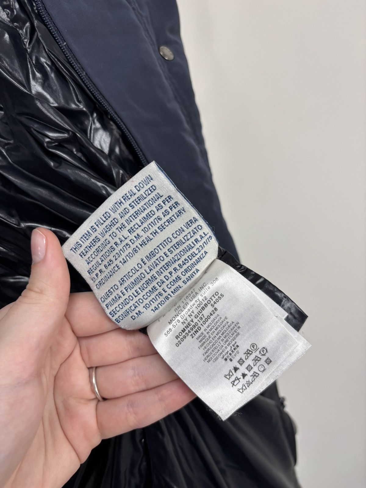 Moncler Moncler Romney Women’s Navy Blue Down Puffer Jacket Coat Size XL / US 12-14 / IT 48-50 - 15 Thumbnail