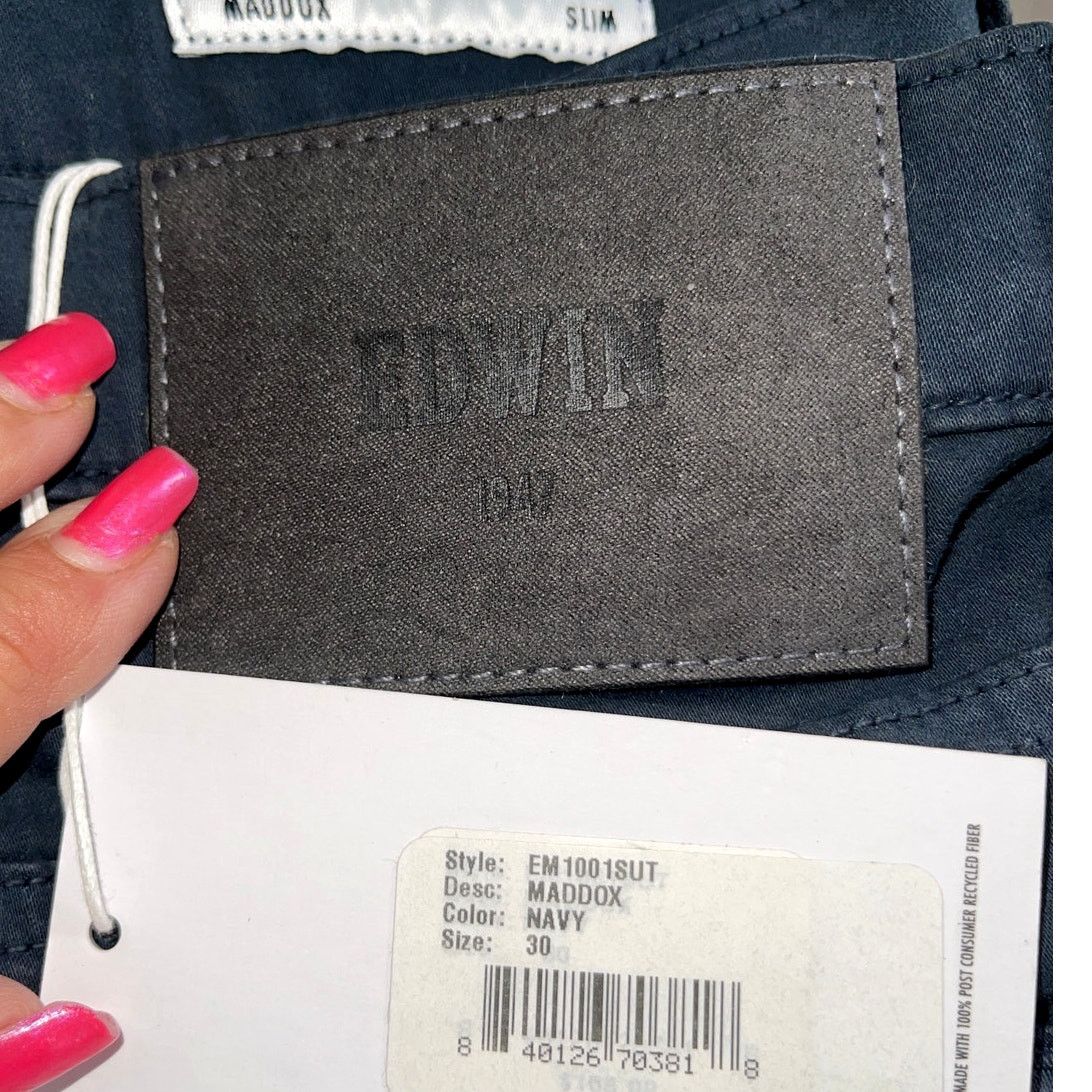 Edwin Edwin Denim Maddox Endurance Slim Pants Navy 30 33" - $178 Size US 30 / EU 46 - 4 Thumbnail