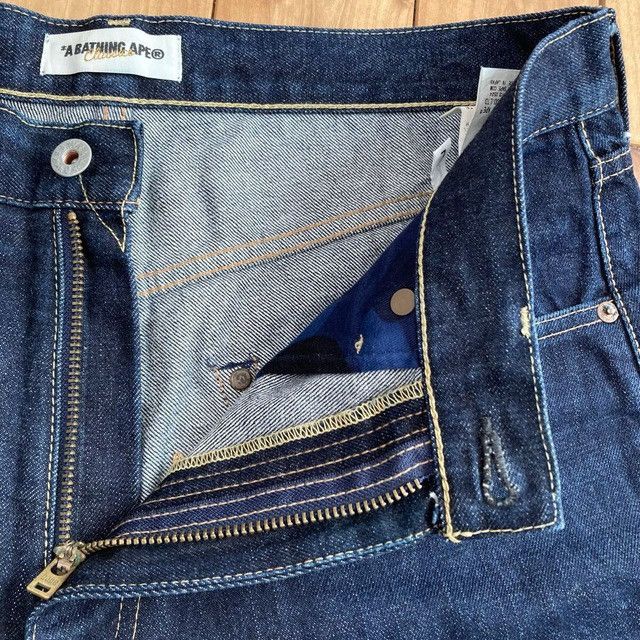 Bape BAPE STA embroidered denim shorts a bathing ape star ★size L Size US 34 / EU 50 - 6 Thumbnail