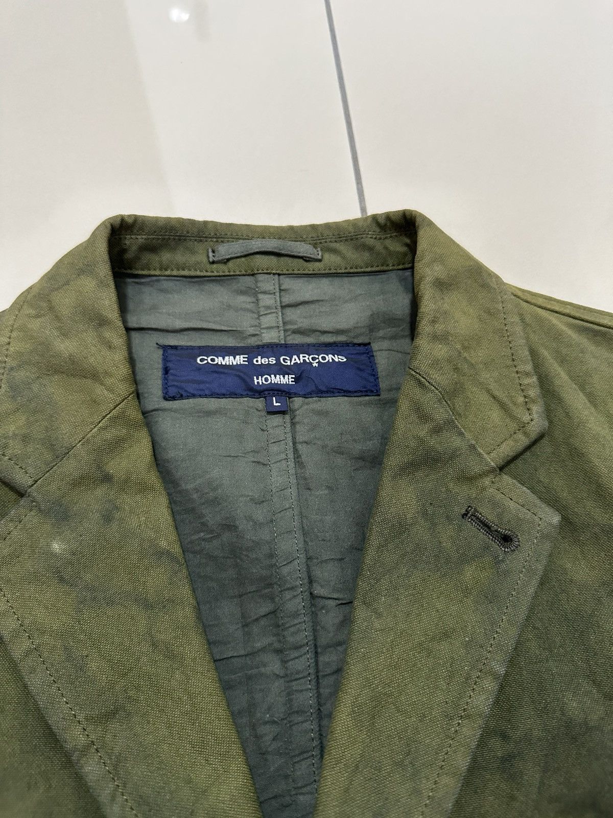 Comme des Garcons × Comme des Garcons Homme Plus AD04 Comme Des Garcons Homme Jacket Olive Color Design Size US L / EU 52-54 / 3 - 7 Thumbnail