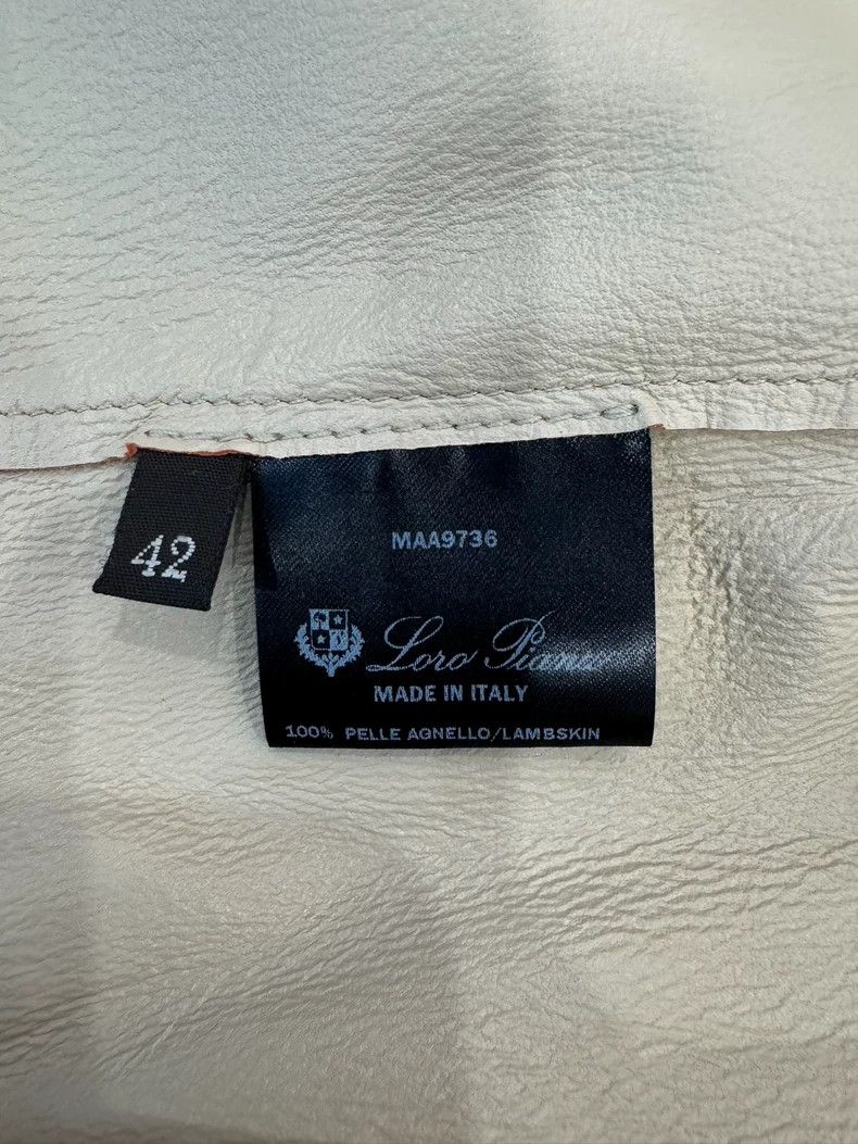 Loro Piana Loro Piana Women's top-grade lambskin leather jacket with Size S / US 4 / IT 40 - 7 Thumbnail