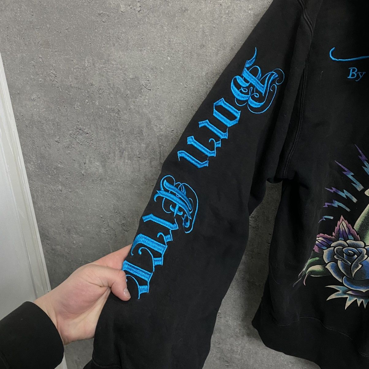 Ed Hardy Vintage Ed Hardy Zip Hoodie All Print By Christian Audigier Size US L / EU 52-54 / 3 - 12 Thumbnail
