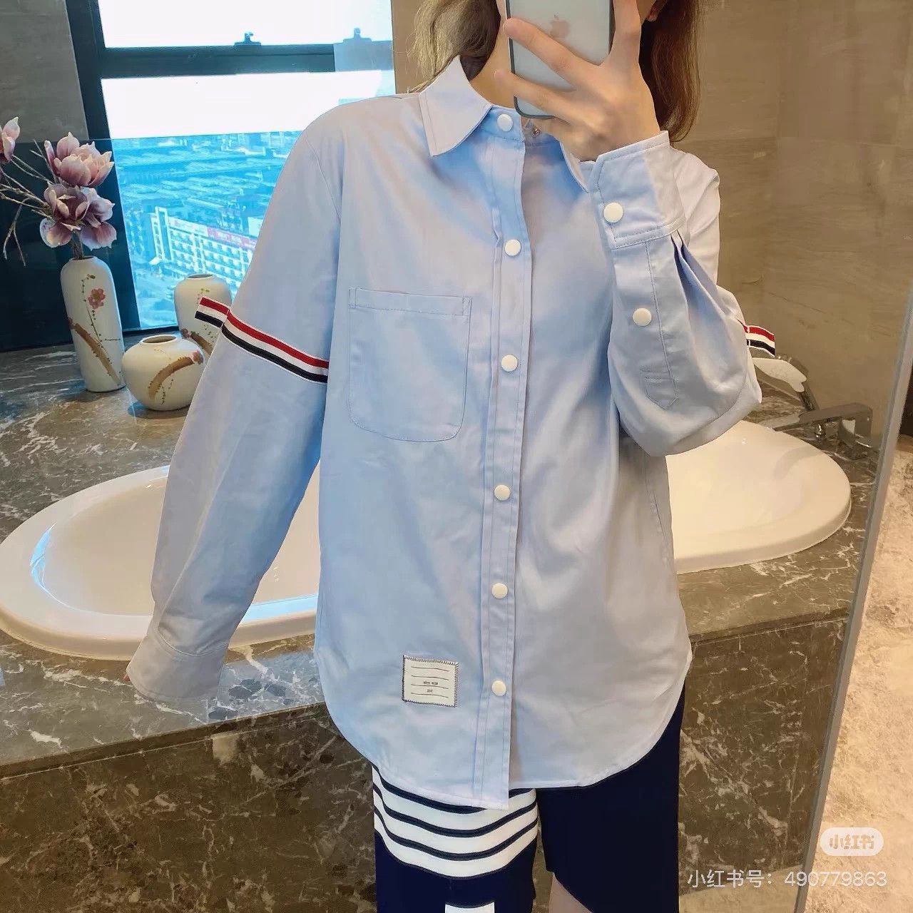 Thom Browne Thom Browne Classic Blue Oxford Shirt 99 New Size 1 Size US S / EU 44-46 / 1 - 7 Thumbnail
