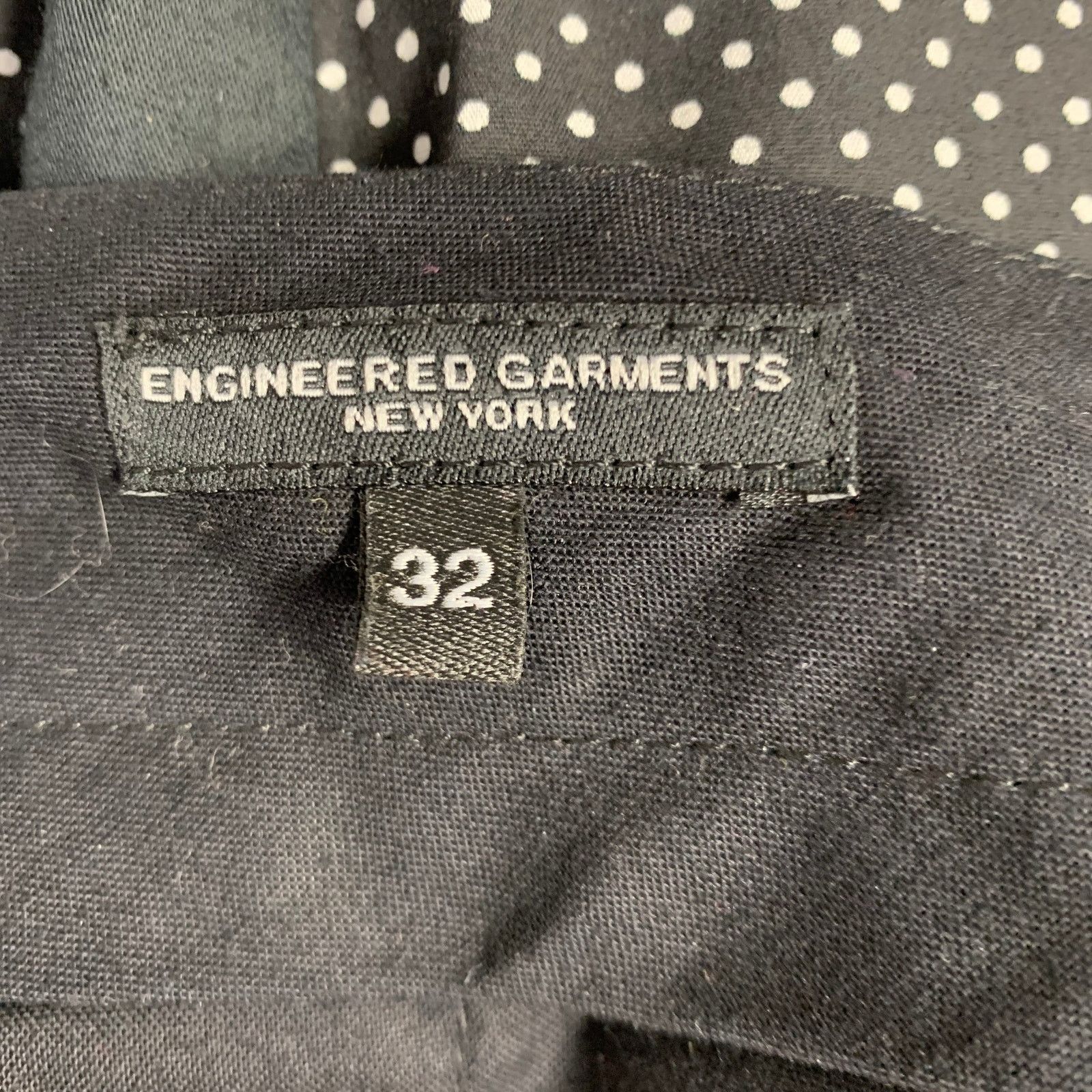 Engineered Garments Size 32 Black White Polka Dot Cotton Zip Fly Shorts Size US 32 / EU 48 - 5 Thumbnail