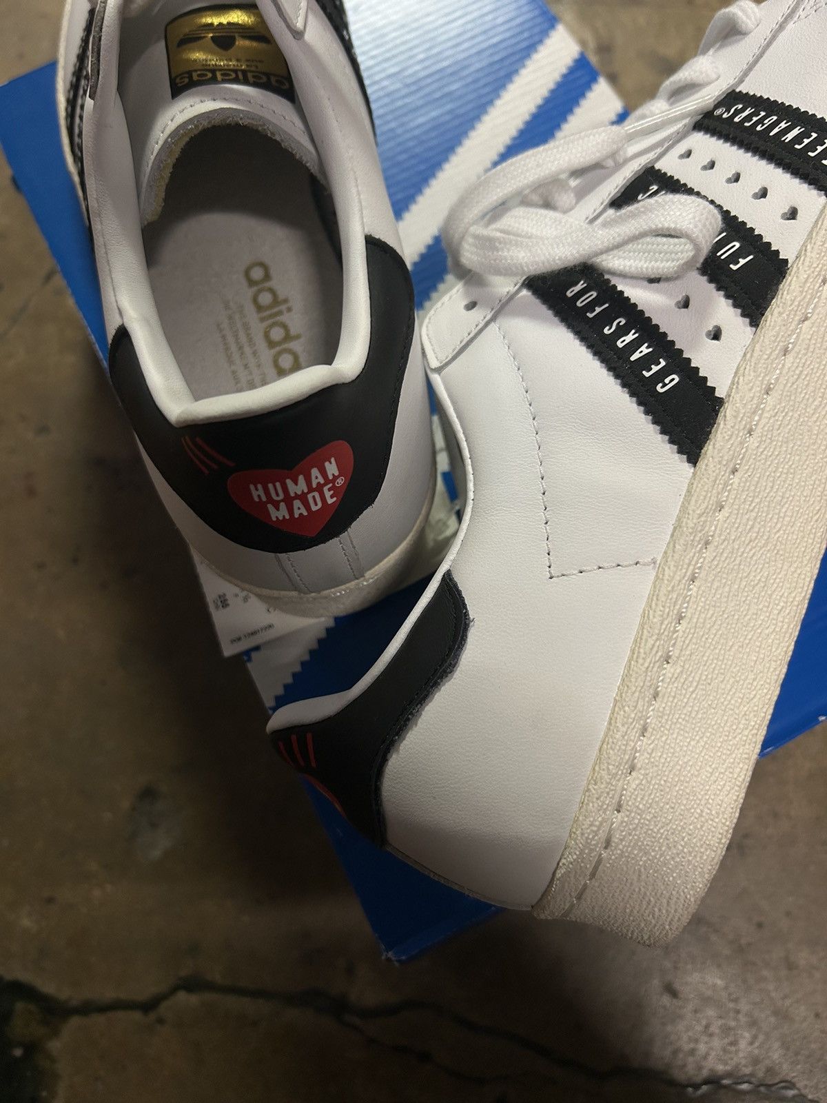 Adidas × Human Made Human made Adidas superstar80s Size US 8 / EU 41 - 3 Thumbnail
