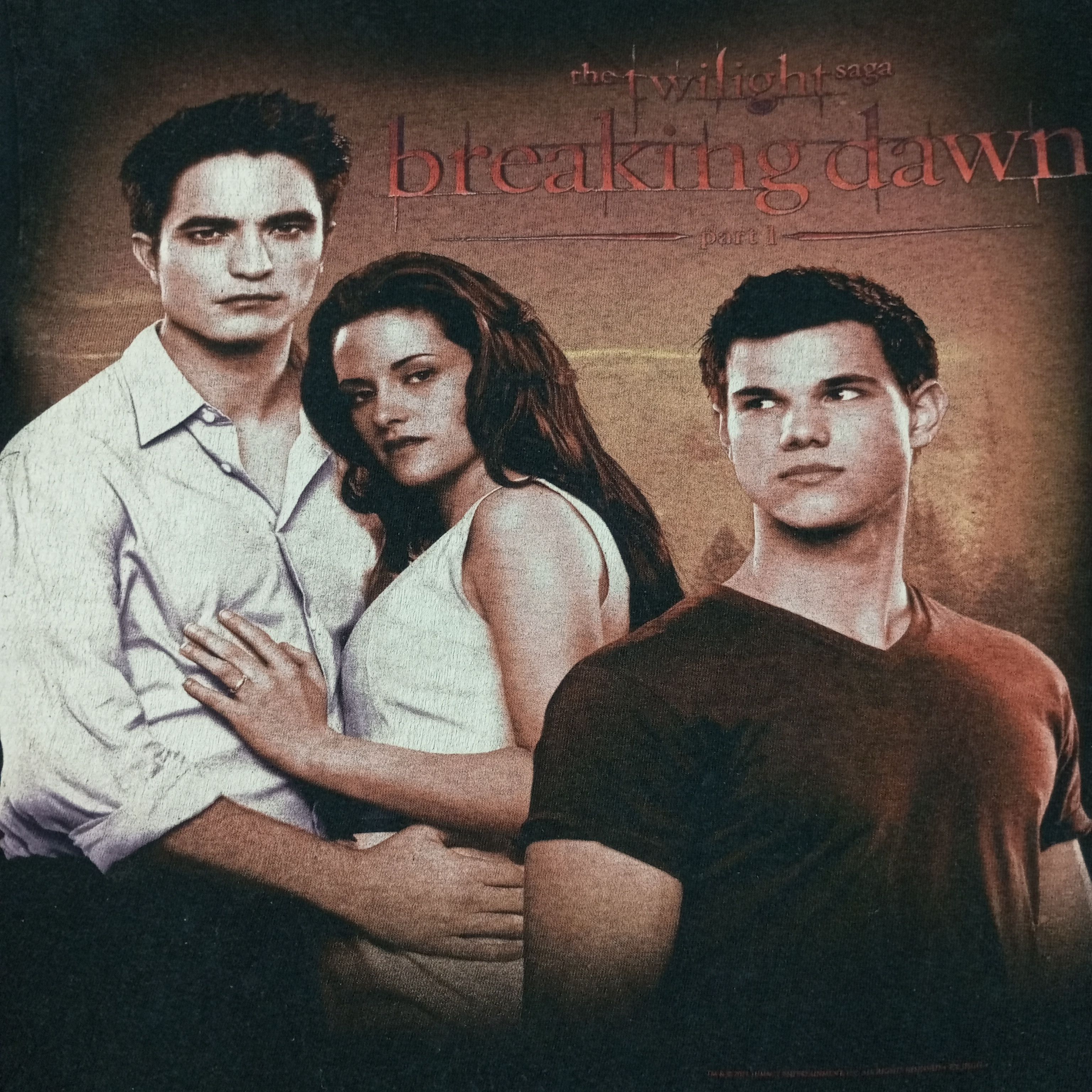 Vintage Twilight Saga Movie Tshirt Edward Jacob Size US M / EU 48-50 / 2 - 2 Thumbnail