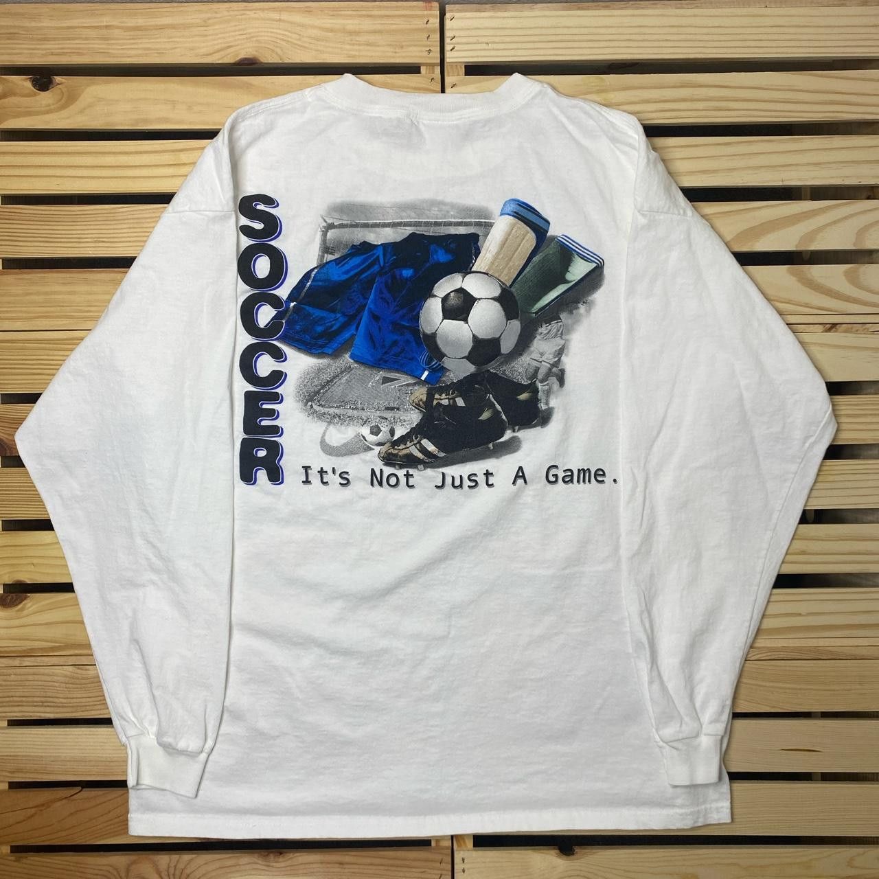 Delta Vintage "It's Not Just a Game" White Soccer Tee Size XL Size US XL / EU 56 / 4 - 1 Thumbnail