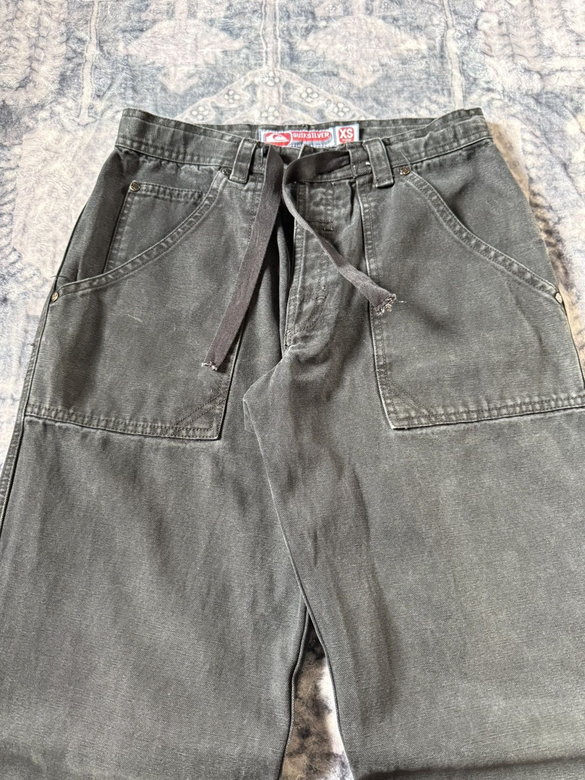Billabong × Quiksilver × Vintage Vintage 80s 90s Quiksilver Black Faded Baker Denim Pants Size US 29 - 4 Thumbnail