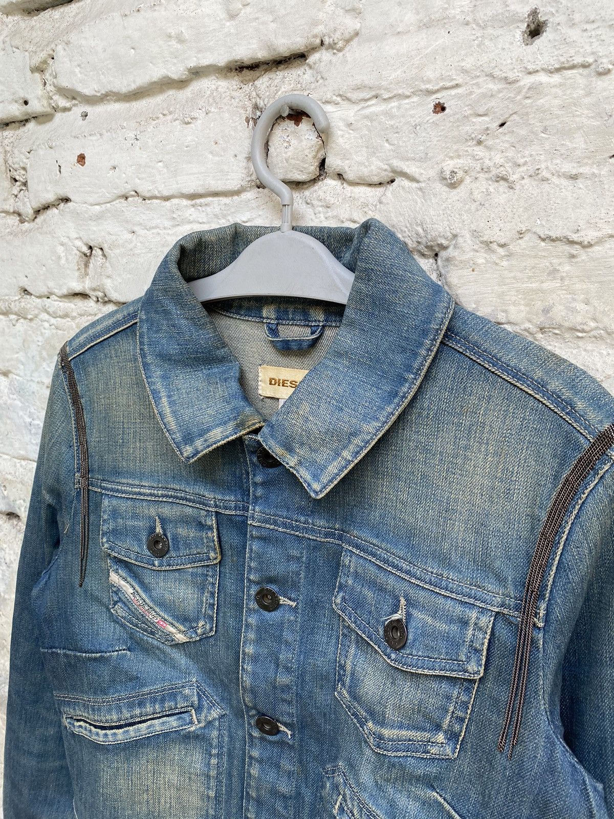 Diesel Y2K DIESEL DENIM JACKET DISTRESSED Size US S / EU 44-46 / 1 - 4 Thumbnail