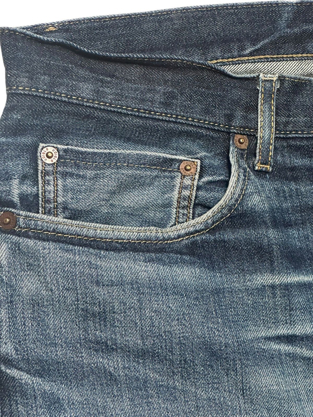 Uniqlo UNIQLO Selvedge Vintage Denim Kaihara Jeans Straight Leg Size US 37 - 6 Thumbnail
