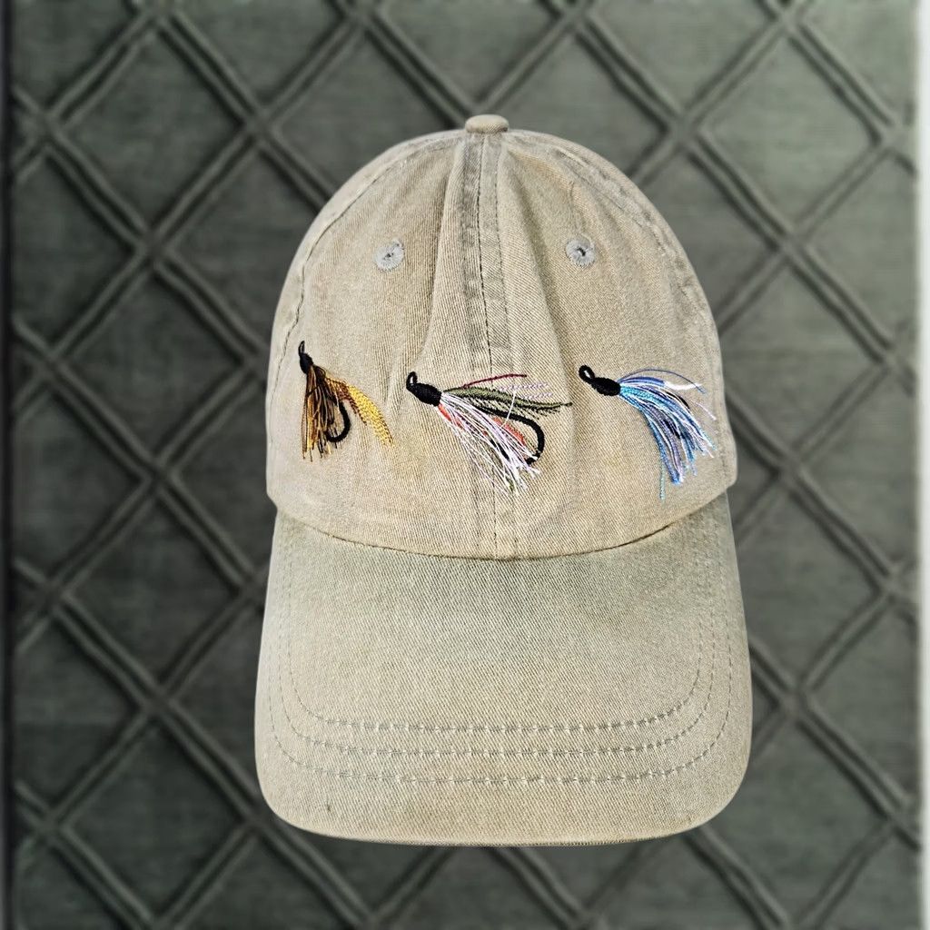 Vintage Broner Hat Cap Baseball Strap Back One Size Beige Mens Fly Fishing Lures Cap Baseball Hat Adjustable Twill Cotton Outdoor CasualSummer Size ONE SIZE - 1 Thumbnail