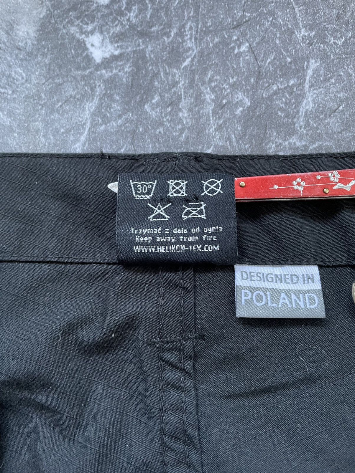 Vintage Helikon Tex military cargo black pants baggy mens XL Size US 36 / EU 52 - 12 Thumbnail
