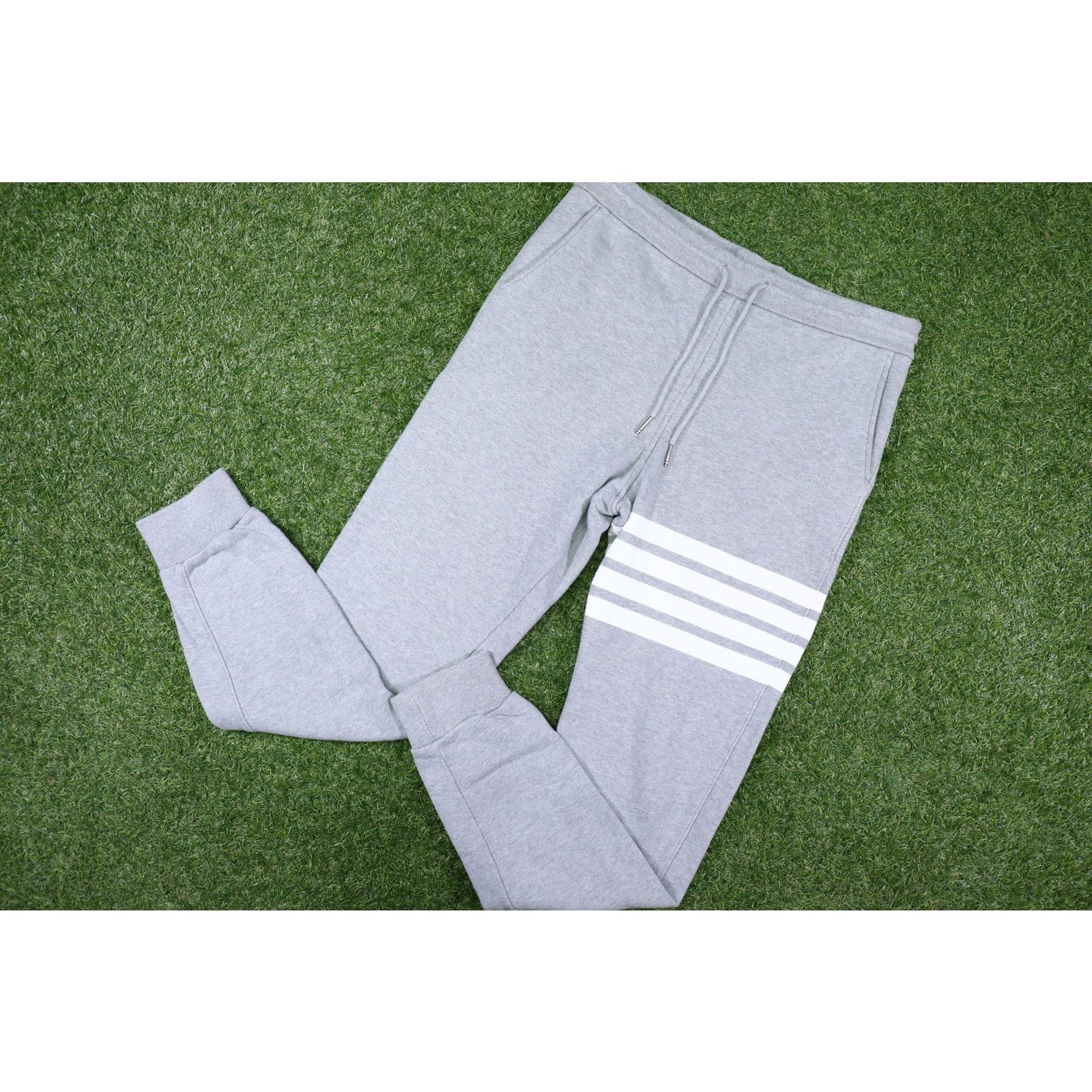 Thom Browne Thom Browne Classic Loopback Jersey Sweatpants Gray 
