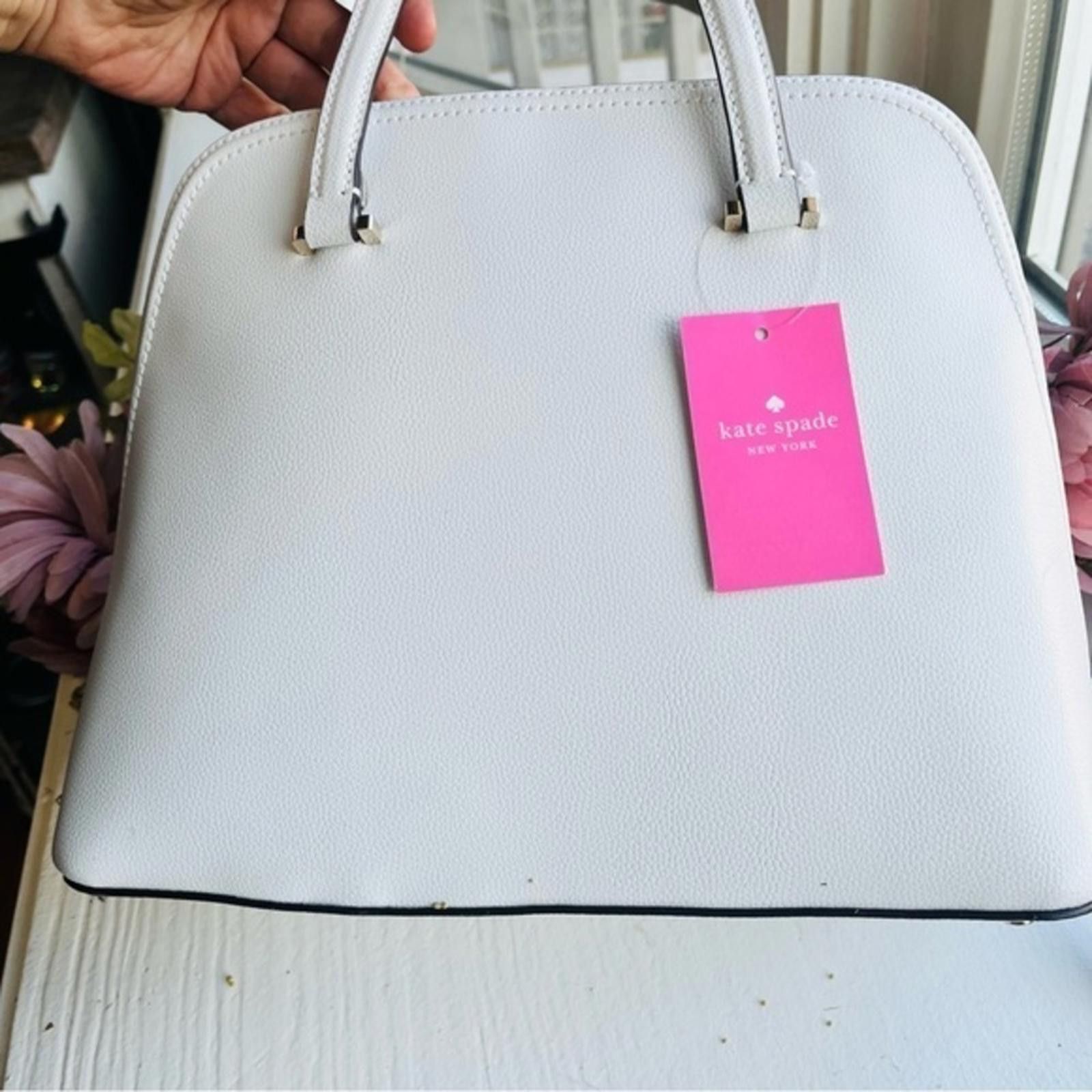 Designer × Kate Spade Kate Spade White Satchel NWT Size ONE SIZE - 6 Thumbnail