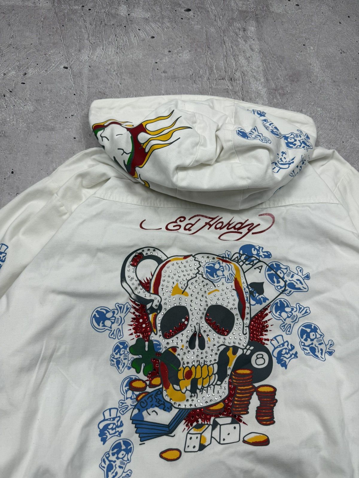 Christian Audigier × Ed Hardy × Vintage Vintage Y2K Ed Hardy Jacket Rare Size US M / EU 48-50 / 2 - 10 Thumbnail