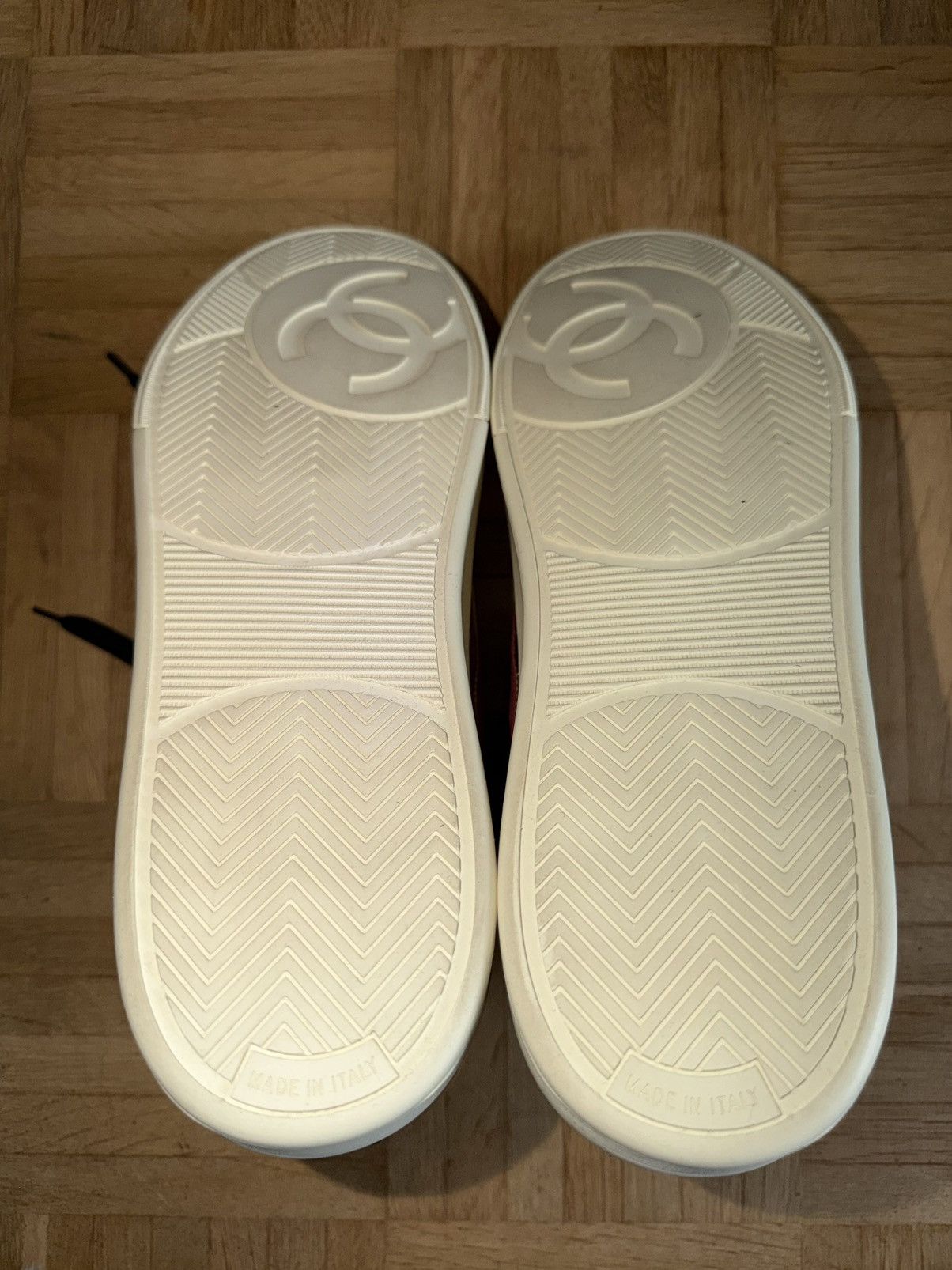 Chanel Chanel High Top Sneaker gold Size US 12 / EU 45 - 12 Thumbnail