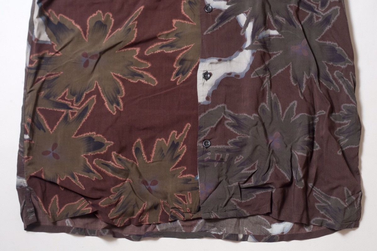 Allsaints ALL SAINTS Brown Camo Short Sleeve Zapata Viscose Shirt Size US L / EU 52-54 / 3 - 2 Thumbnail