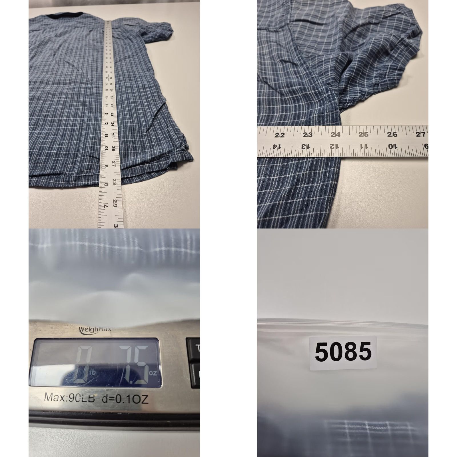 Patagonia Patagonia Back Step Shirt Mens XL Blue Check Short Sleeve Hemp Cotton Button Up Size US XL / EU 56 / 4 - 8 Thumbnail