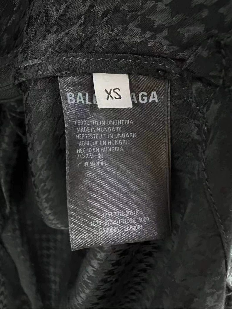 Balenciaga Balenciaga Houndstooth Double B Logo Zip Jacket Size US XS / EU 42 / 0 - 5 Thumbnail