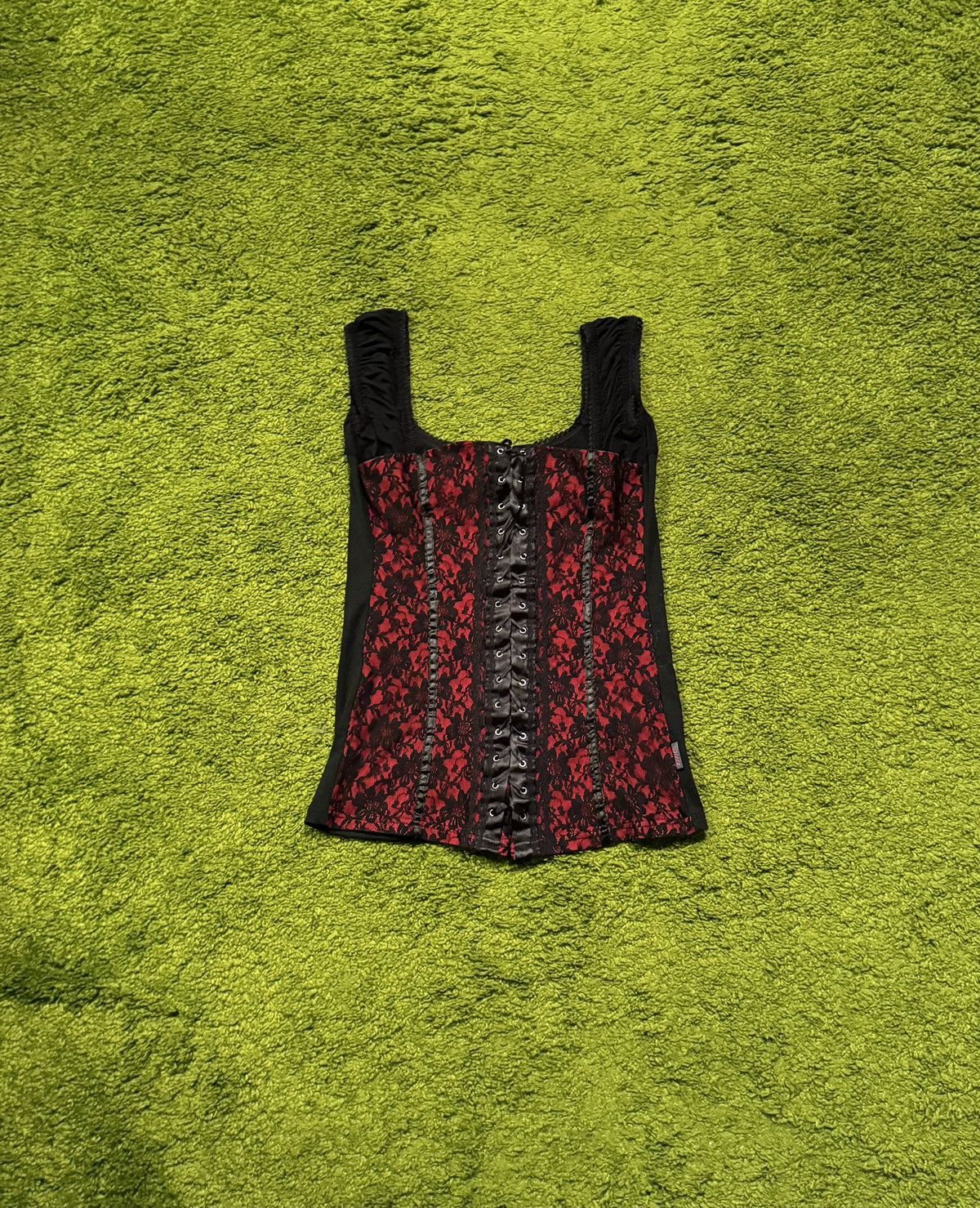 Designer Raven avant Garde gothic corset tank top Y2K Size S / US 4 / IT 40 - 1 Thumbnail