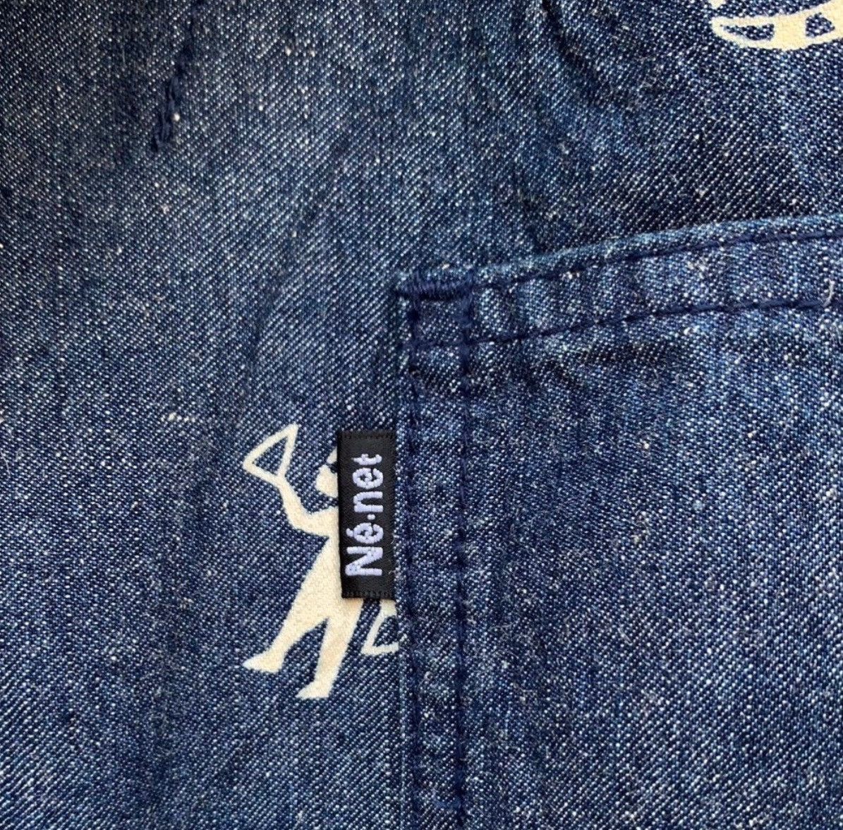 Issey Miyake ISSEY MIYAKE NE NET INDIGO GRAPHICS PRINT DENIM COAT JACKET Size US M / EU 48-50 / 2 - 8 Thumbnail