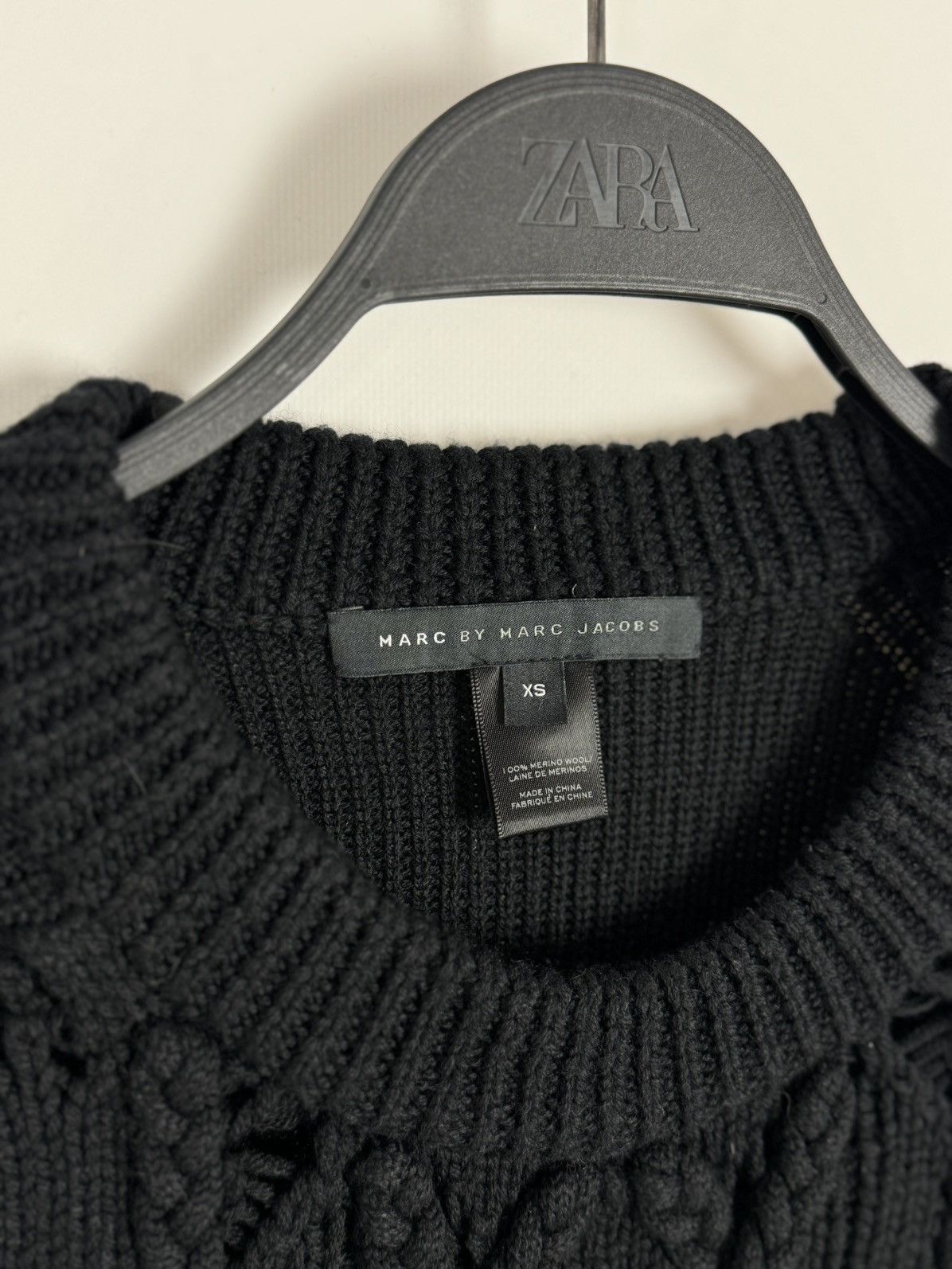 Marc by Marc Jacobs Marc by Marc Jacobs Cable Knit Wool Sweater Size XS / US 0-2 / IT 36-38 - 5 Thumbnail