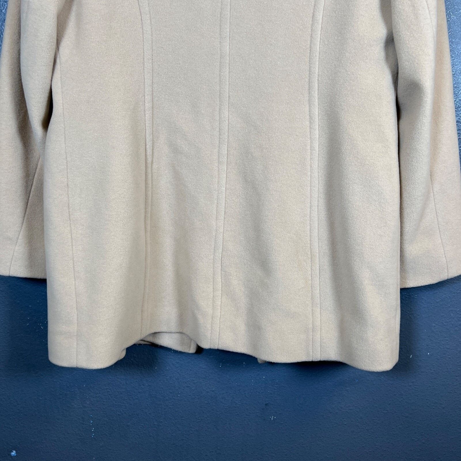 Vintage Marvin Richards L women’s beige wool coat trench jacket New Size L / US 10 / IT 46 - 7 Thumbnail