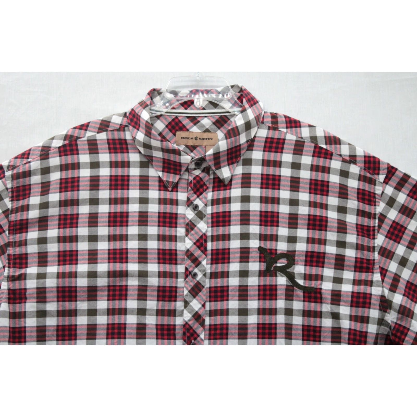 Rocawear Rocawear Shirt Men's 5XL Red Plaid Pearl Snap Button Embroidered Logo Hip Hop Size US XXL / EU 58 / 5 - 3 Thumbnail