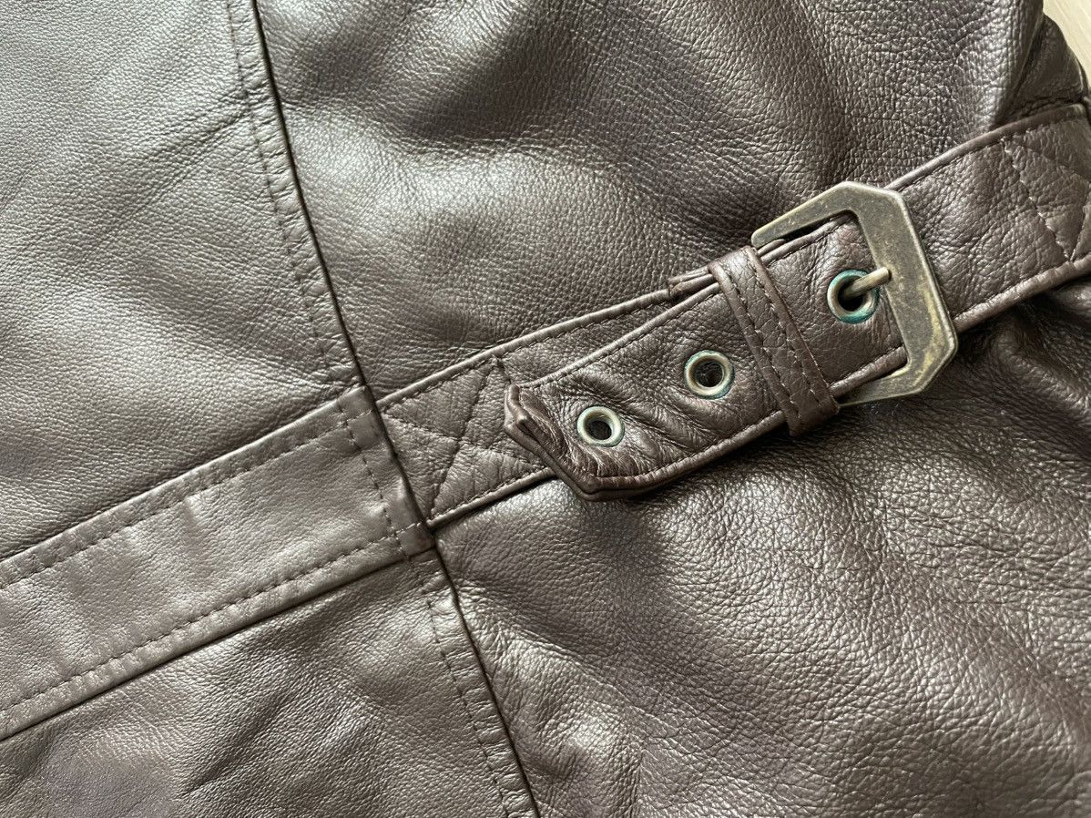 Vintage Vintage KC Collections Brown Leather Quilt Lining Sz L Size US L / EU 52-54 / 3 - 7 Thumbnail