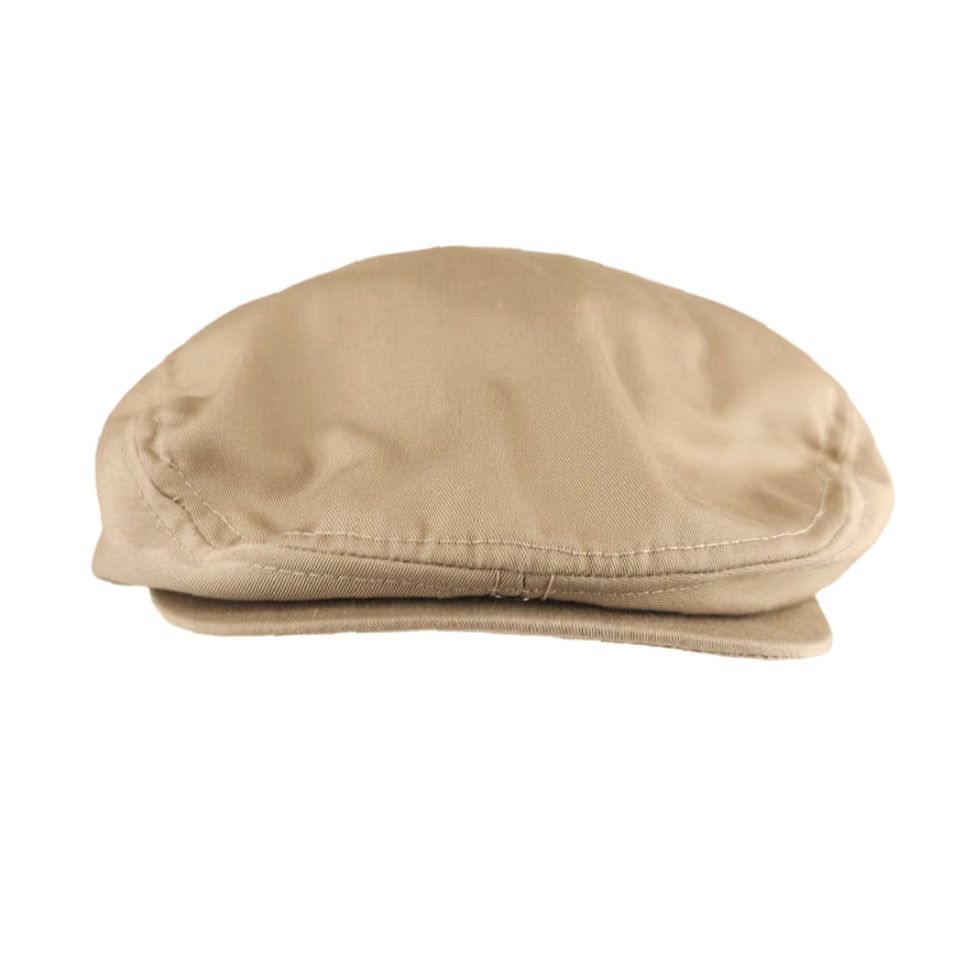 Vintage VINTAGE The Cap Flat Cap Mens One Size Beige 90s Ivy Hat Plaid Lining Size ONE SIZE - 3 Thumbnail