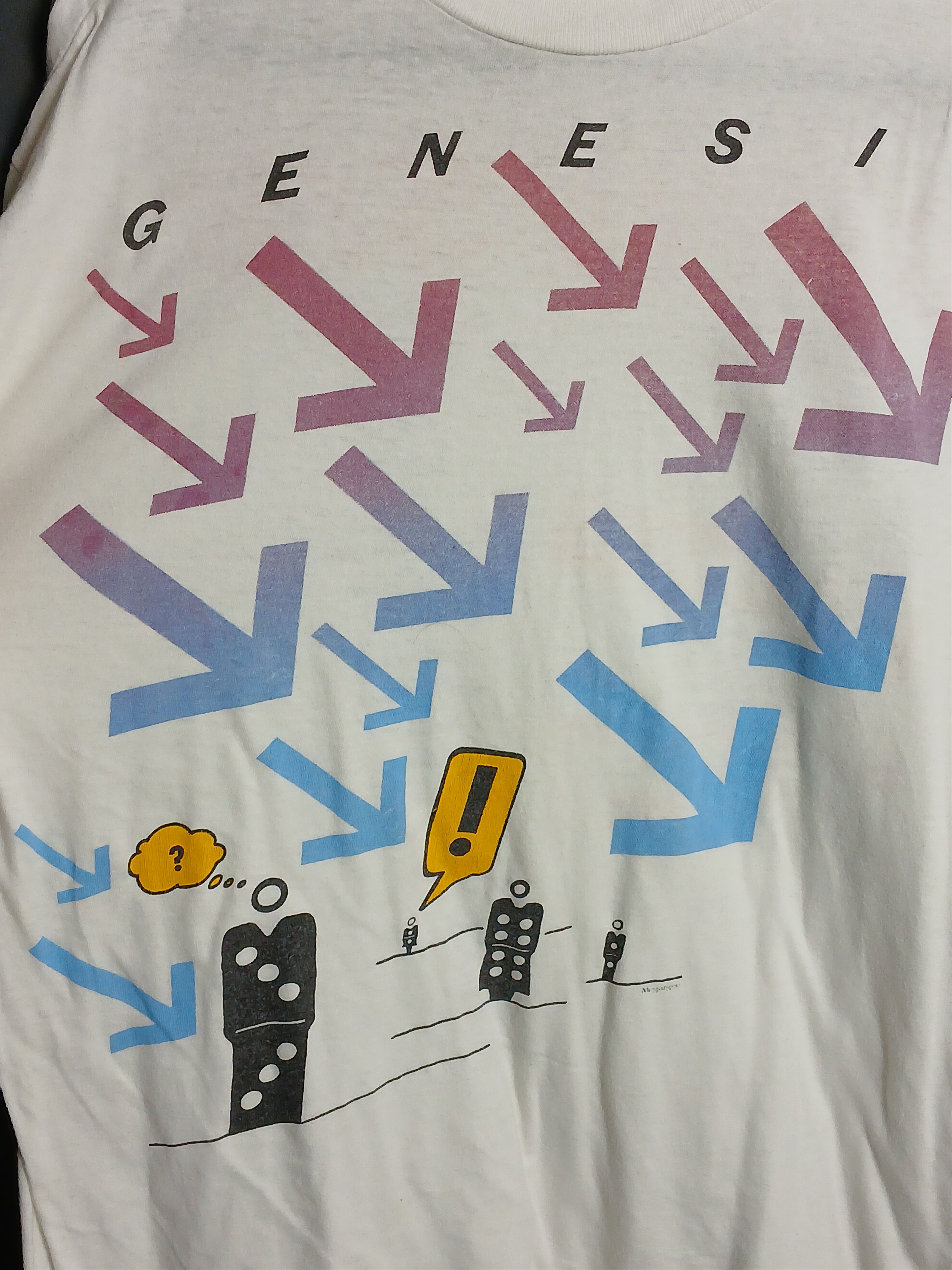Band Tees × Vintage Vintage 1987 Genesis Invincible Touch Tour T-Shirt Size US M / EU 48-50 / 2 - 4 Thumbnail