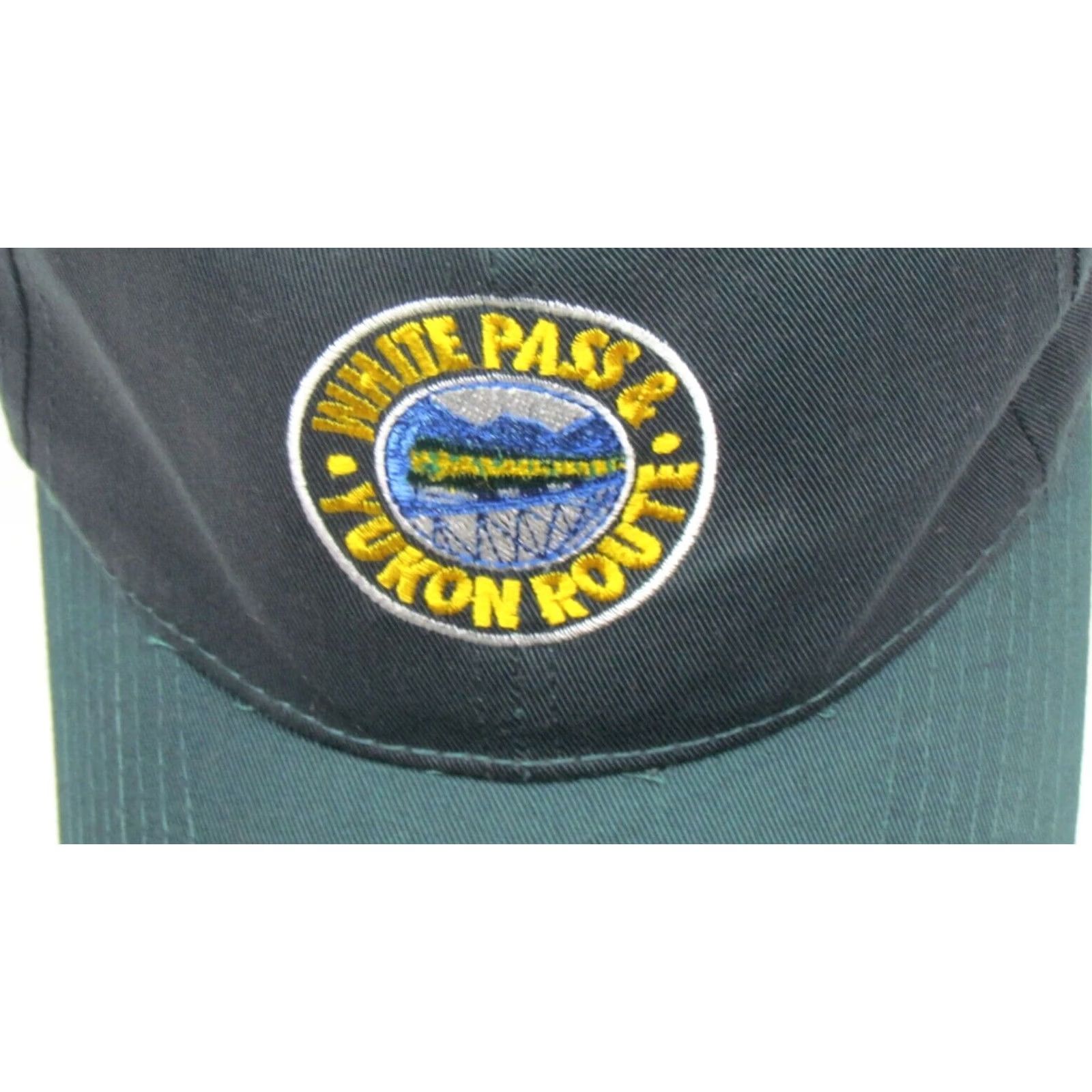 Vintage White Pass & Yukon Route Skagway Alaska Green Snapback Truckers Cap Mens One Size Fits Most Adjustable Railroad Patch Cap Size ONE SIZE - 2 Thumbnail