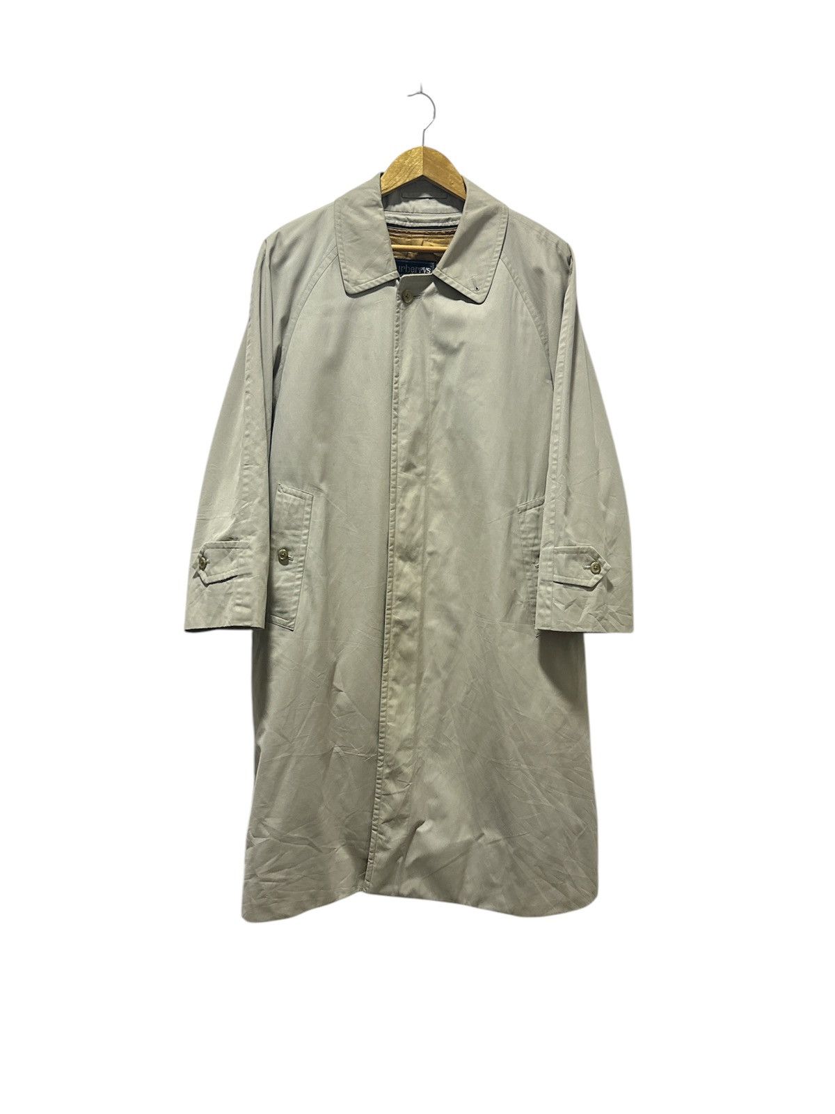 Burberry Vintage Burberry Nova Check Long Jacket Design Size US L / EU 52-54 / 3 - 1 Thumbnail