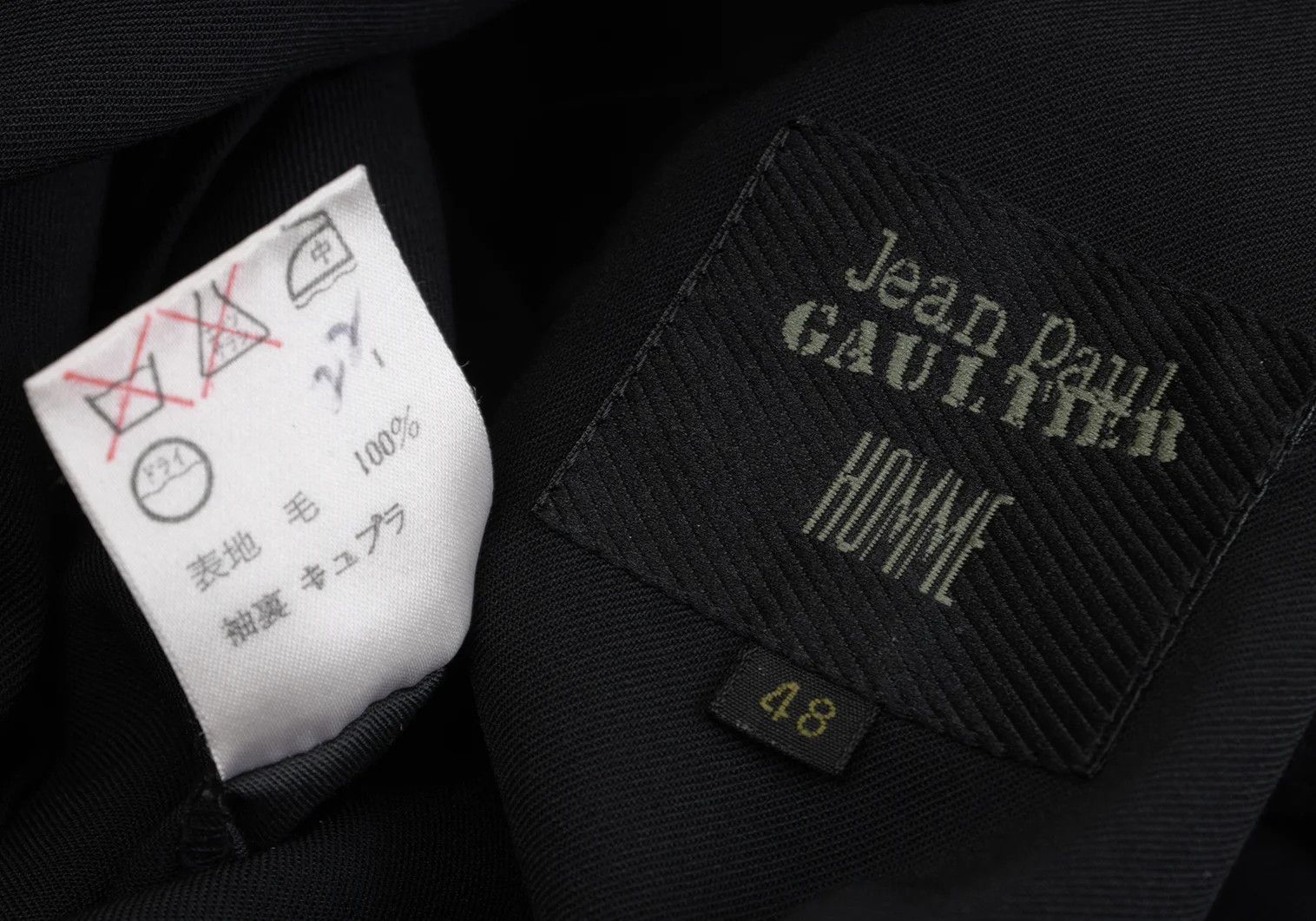 Jean Paul Gaultier Wool Big Lapel Double Jacket in Black Size 48 Size US M / EU 48-50 / 2 - 20 Thumbnail