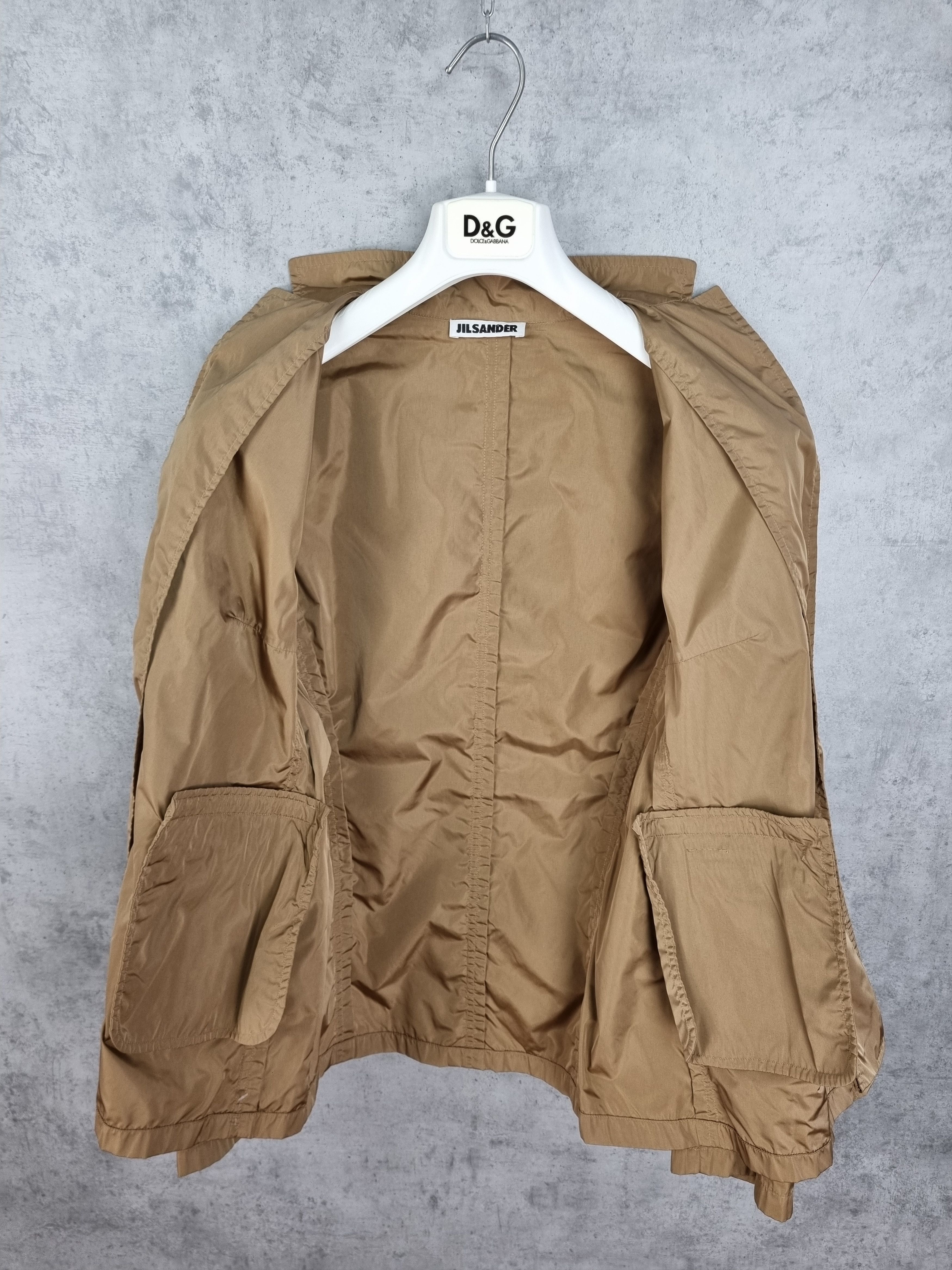 Jil Sander × Vintage 80s Vintage Nylon Blazer Jacket RAF SIMONS era Size S / US 4 / IT 40 - 15 Thumbnail