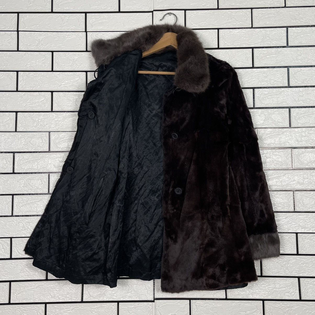 Japanese Brand Fur Nakamura Texture Colar Fur Jacket Size S / US 4 / IT 40 - 11 Thumbnail