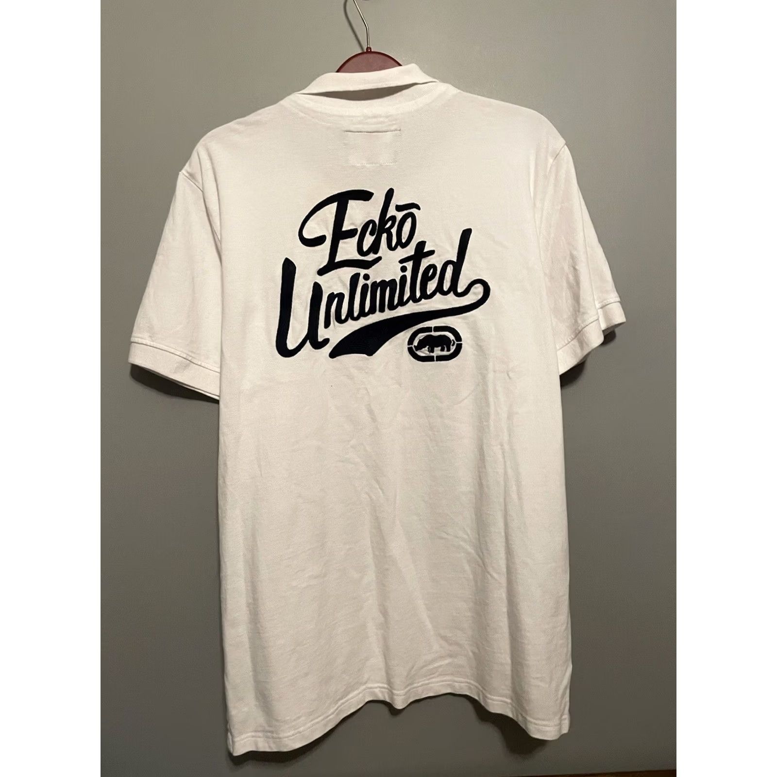Ecko Unltd. VINTAGE Ecko Unltd Polo Shirt Mens XL White Embroidered Plaid Y2K Rugby Grunge 90s 00s Size US XL / EU 56 / 4 - 6 Thumbnail