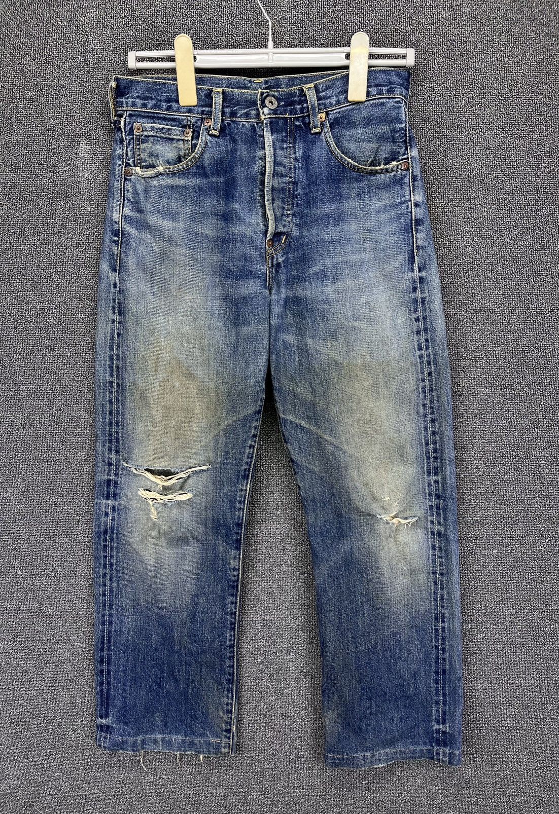 Vintage 90’s LEVIS 702xx Big E Selvedge Redline Buckle Back