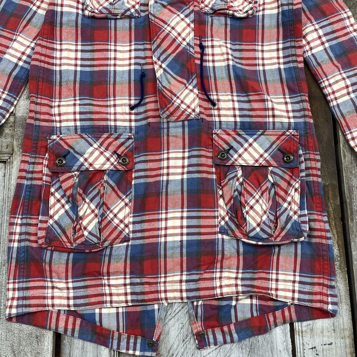 Hysteric Glamour Hysteric Glamour Flannel Underground Hoodie Half Zipper Size M / US 6-8 / IT 42-44 - 4 Thumbnail