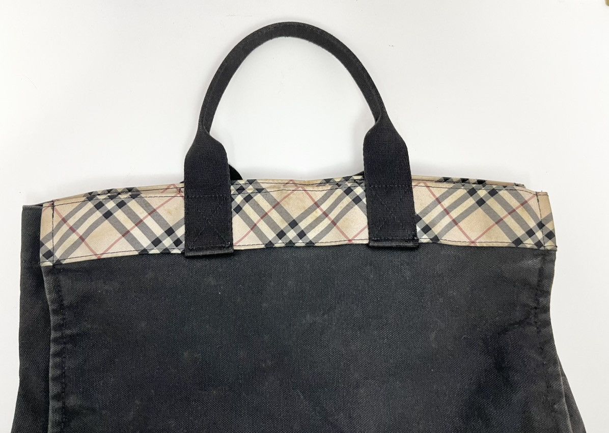 Burberry Burberry London Blue Label Nova Check Camvas Tote Bag Size ONE SIZE - 3 Thumbnail