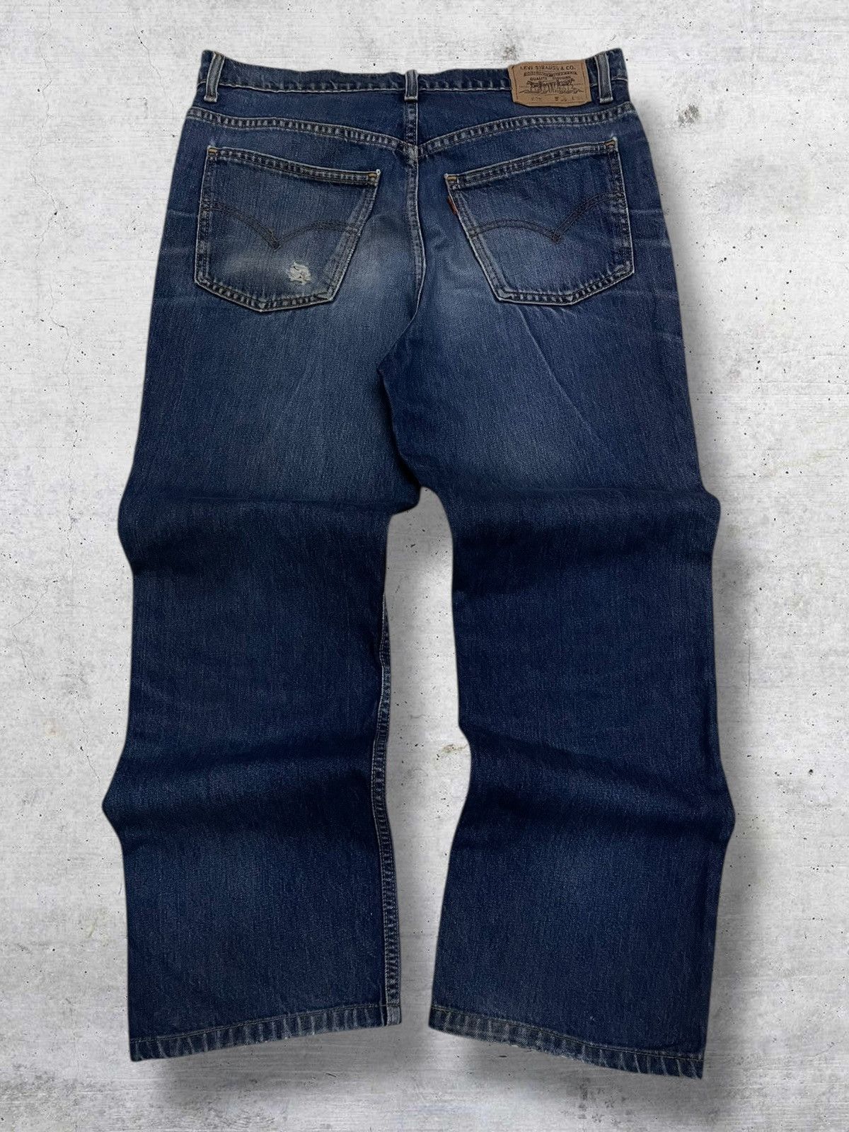 Levi's Vintage Clothing VINTAGE LEVIS 605 ORANGE TAB 1990S DESIGNER DISTRESSED DENIM Size US 34 / EU 50 - 9 Thumbnail