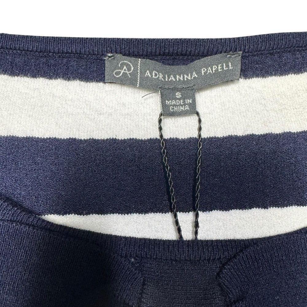 Adrianna Papell NWT New $109 Adrianna Papell Contrast Tipped Bow Sweater Si Size S / US 4 / IT 40 - 5 Thumbnail