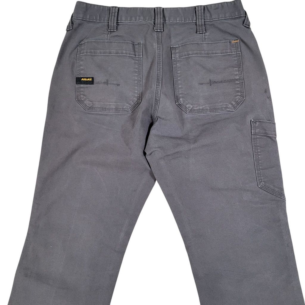 Ariat Ariat Rebar Slim Straight Cargo Relaxed Fit Gray Pant 30/30 Size US 30 / EU 46 - 7 Thumbnail