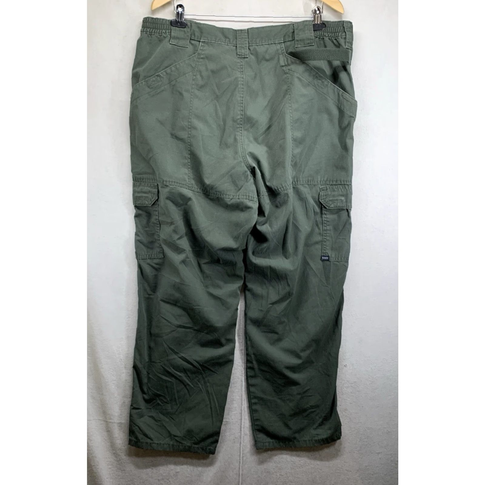 Vintage 5.11 Tactical Pants Men 42x30 Army Green Cargo Outdoor Ripstop Workwear Size US 42 / EU 58 - 2 Thumbnail