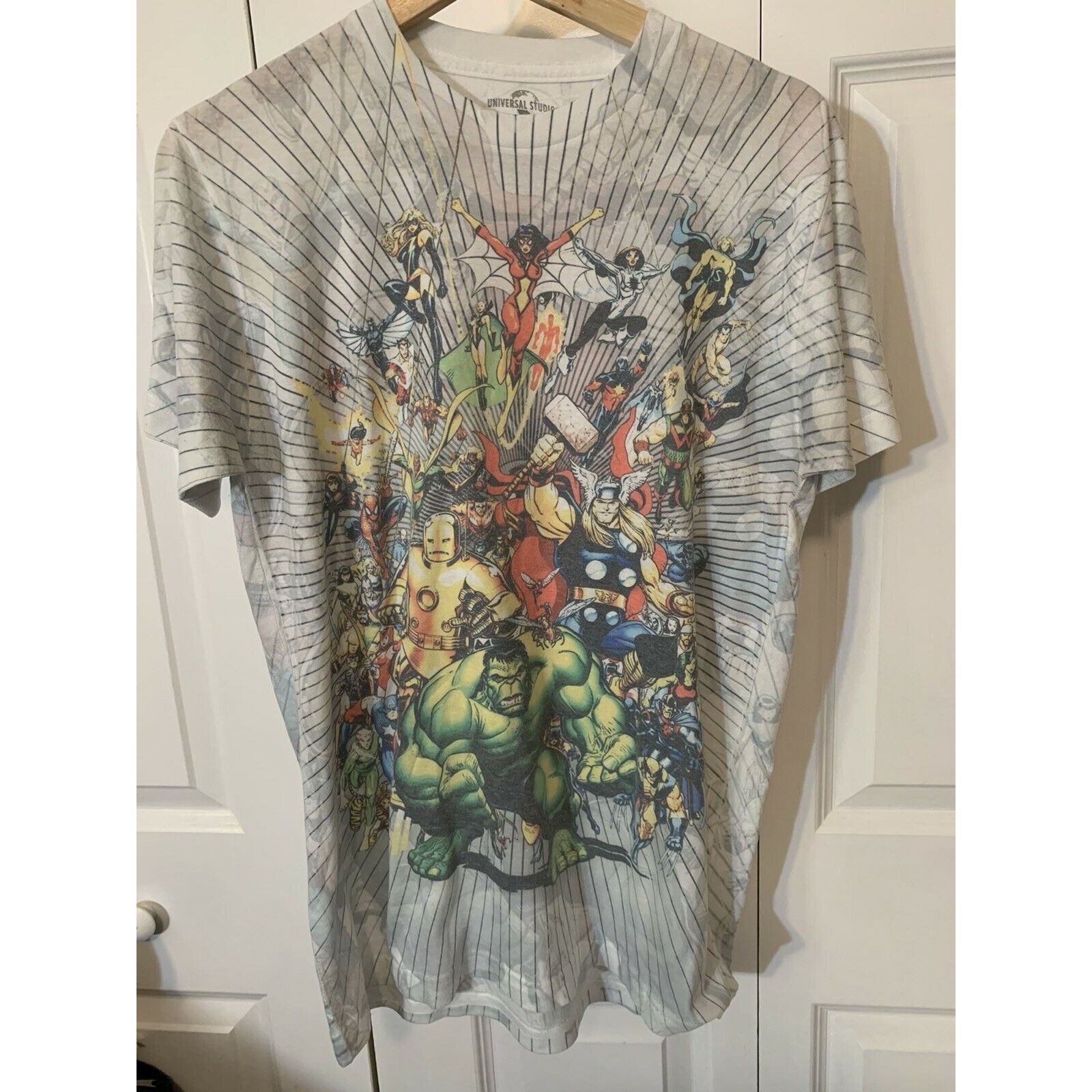 Universal Studios Vtg Universal Studios Men’s Sz M marvel universe Hulk Thor Size US M / EU 48-50 / 2 - 4 Thumbnail