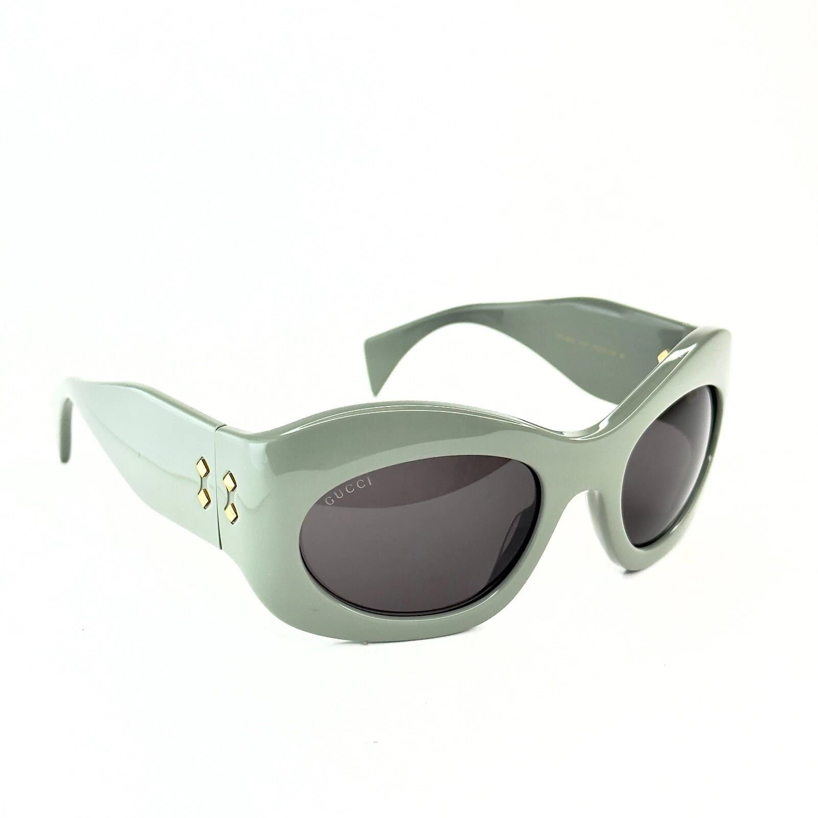 Gucci GUCCI 1463 Sage Green Bold Oversized Gg1463S 004 Sunglasses Size ONE SIZE - 9 Thumbnail