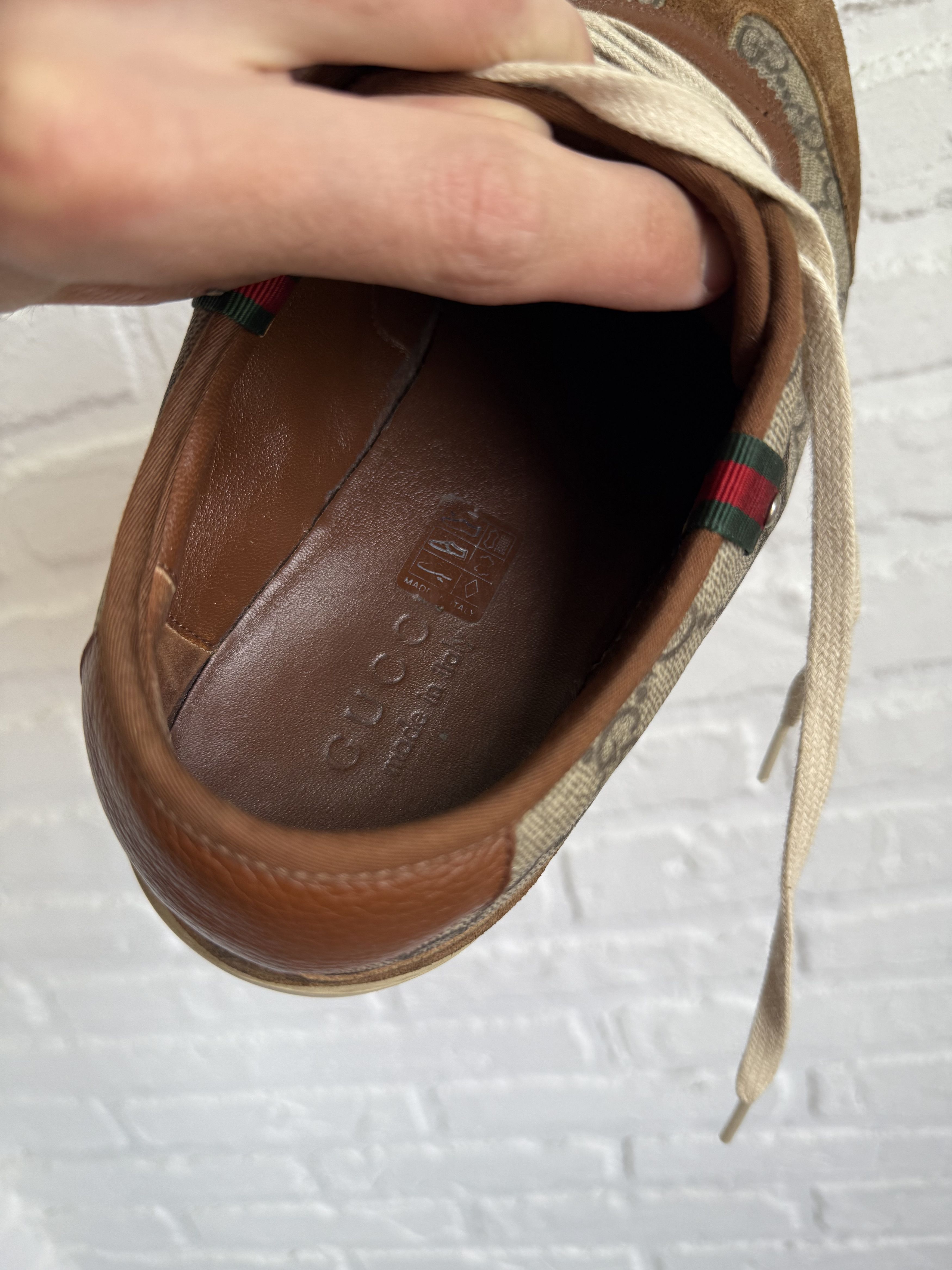Gucci Vintage Gucci GG Monogram Canvas Sneakers Brown Size US 9.5 / EU 42-43 - 9 Thumbnail