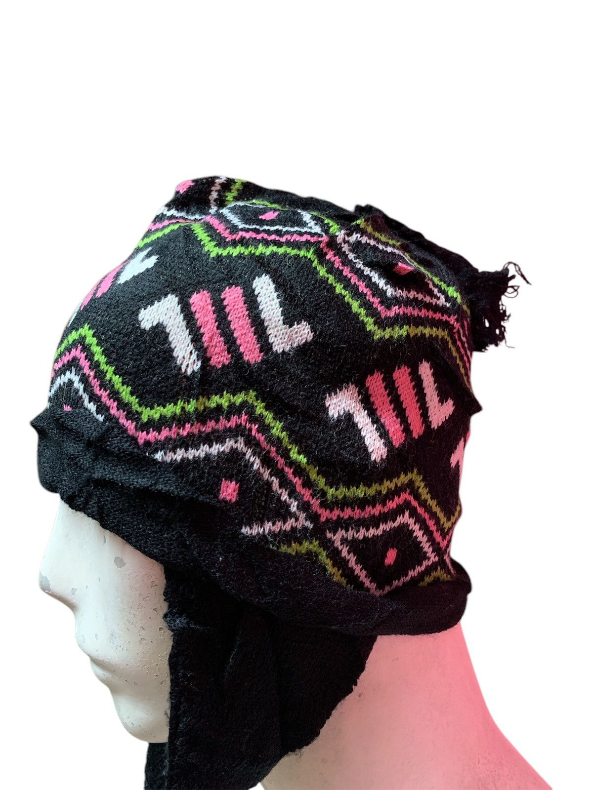 Fila × Vintage Fila Fisherman Beanie Snow Hat Snow Cap -D450 Size ONE SIZE - 3 Thumbnail